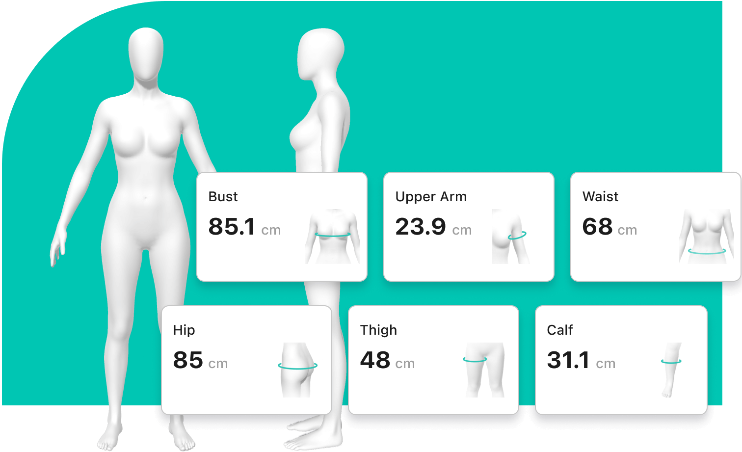 Instantly access body data to incorporate in your service